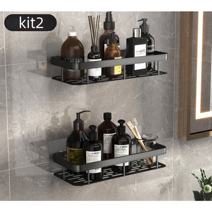 Kit com 2 Porta-Shampoos Premium sem Furação para Banheiro