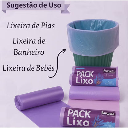 Sacos de Lixo Perfumados com Aroma de Lavanda