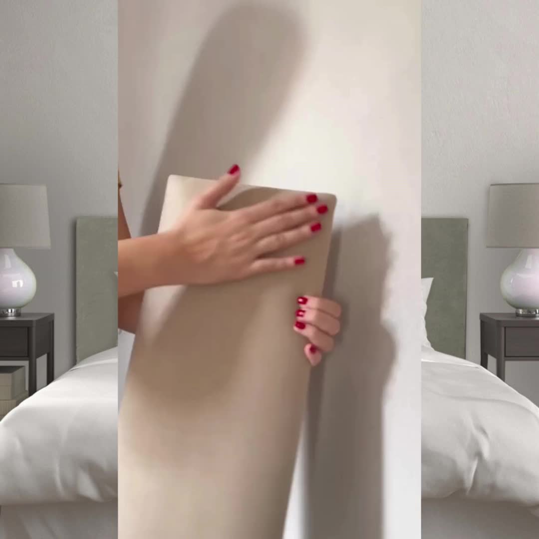 Cabeceira Modular Estofada com Fixação Autoadesiva