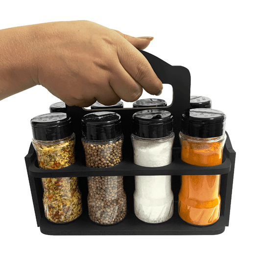 Organizador de Temperos em MDF para Cozinha e Despensa