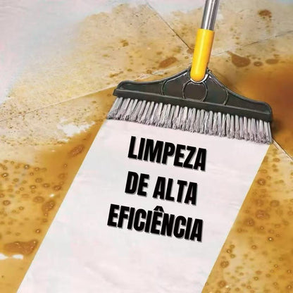Vassoura com Escova de Limpeza 2 em 1