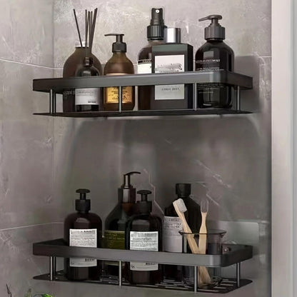 Kit com 2 Porta-Shampoos Premium sem Furação para Banheiro