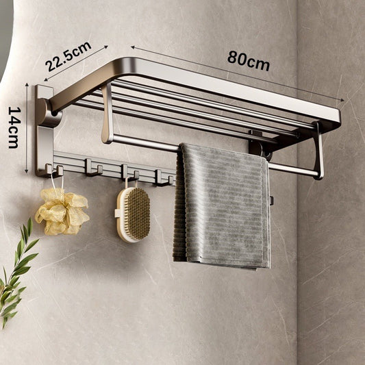 Porta-Toalhas Duplo Resistente para Banheiro
