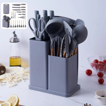 Kit de Utensílios de Cozinha em Silicone