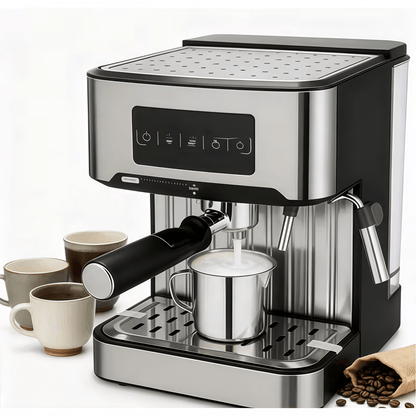 Máquina de Café Espresso Automática 1,6 L com Moedor Integrado