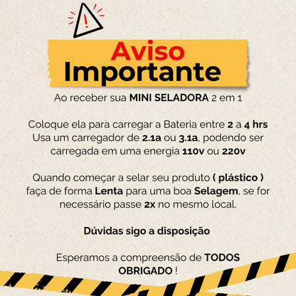 Selador de Sacos Portátil USB