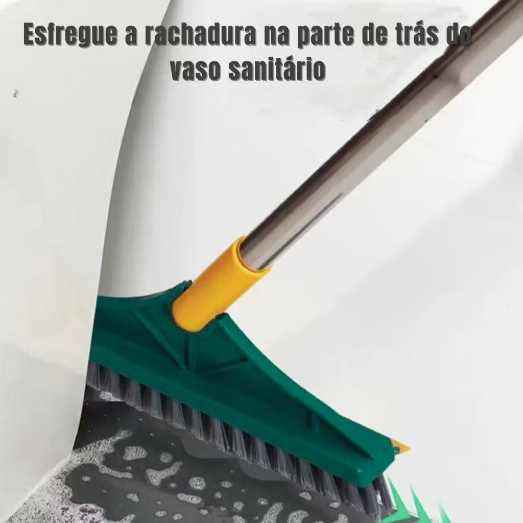 Vassoura com Escova de Limpeza 2 em 1