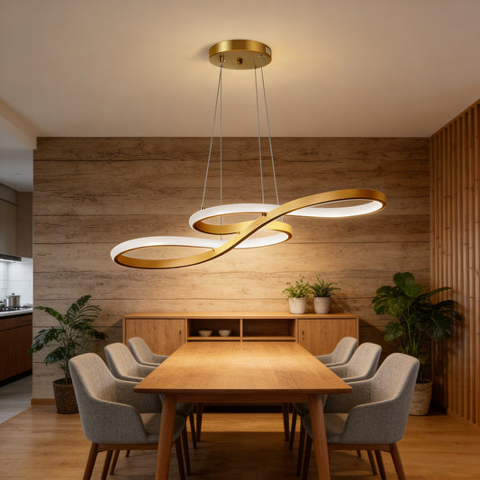 Lustre Pendente Moderno com Iluminação LED 3 em 1