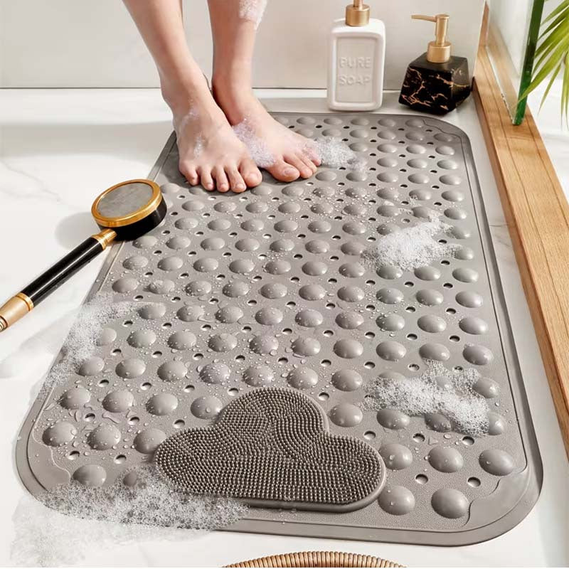 Tapete Antiderrapante para Banho com Ventosas e Função Massageadora