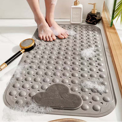 Tapete Antiderrapante para Banho com Ventosas e Função Massageadora