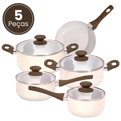 Jogo de Panelas Cerâmicas Antiaderentes Legacy