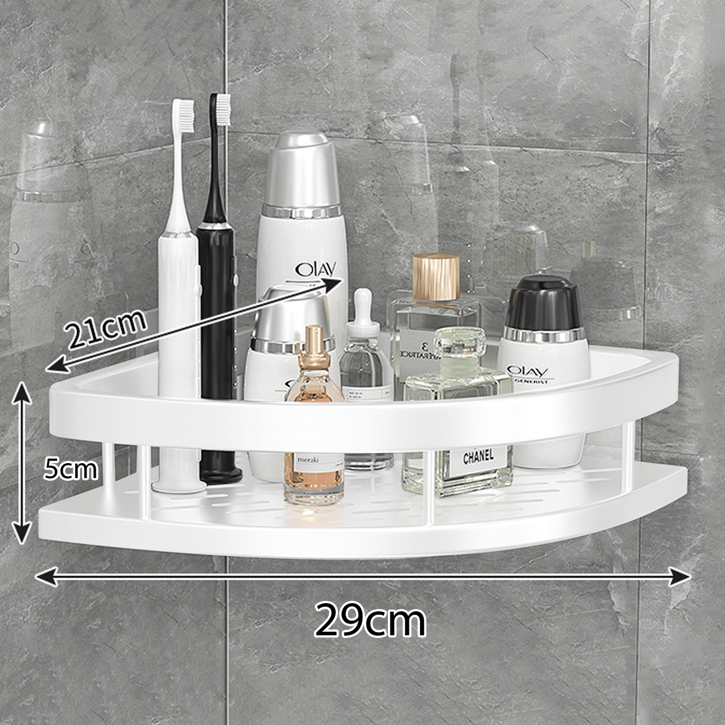 Suporte para Banheiro com Prateleira Multifuncional