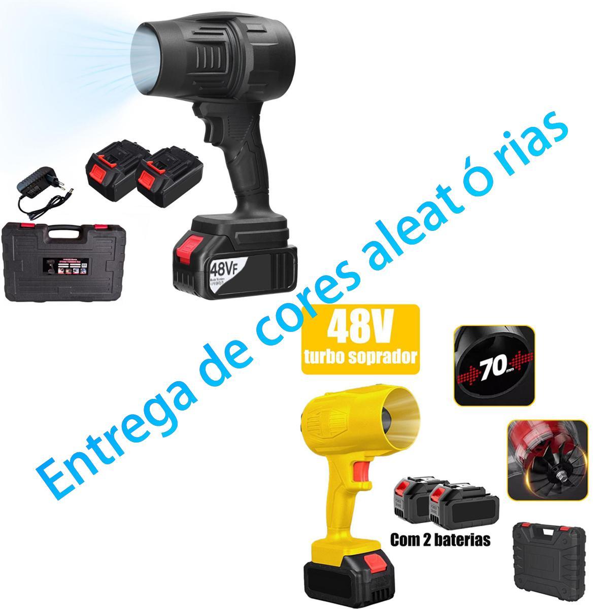 Soprador Turbina Portátil de Alta Potência 48V Recarregável