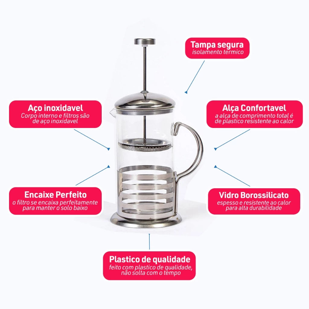 Cremeira Francesa de Inox 600ml