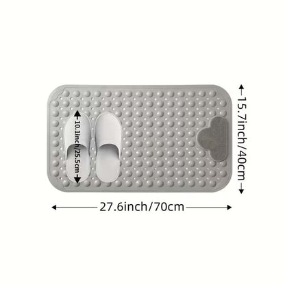 Tapete Antiderrapante para Banho com Ventosas e Função Massageadora