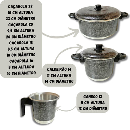 Jogo de Panelas de Alumínio para Cozinha