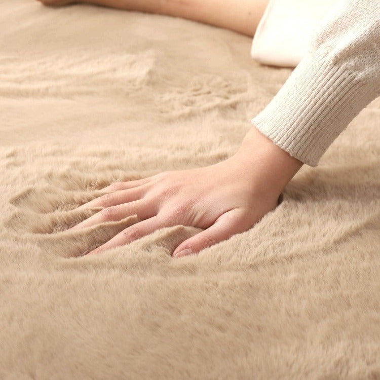 Tapete Plush Espesso para Decoração de Ambientes Internos