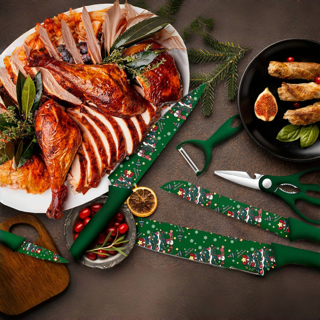 Kit Gourmet de Facas Profissionais para Cozinha e Grill