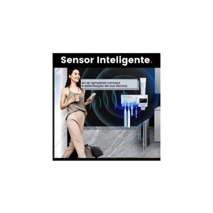 Dispensador Automático de Pasta de Dente com Suporte para Escova