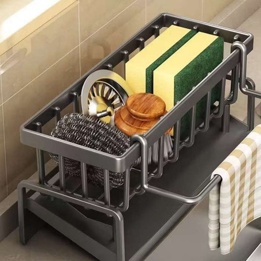 Suporte Escorredor em Alumínio com Prateleira de Drenagem