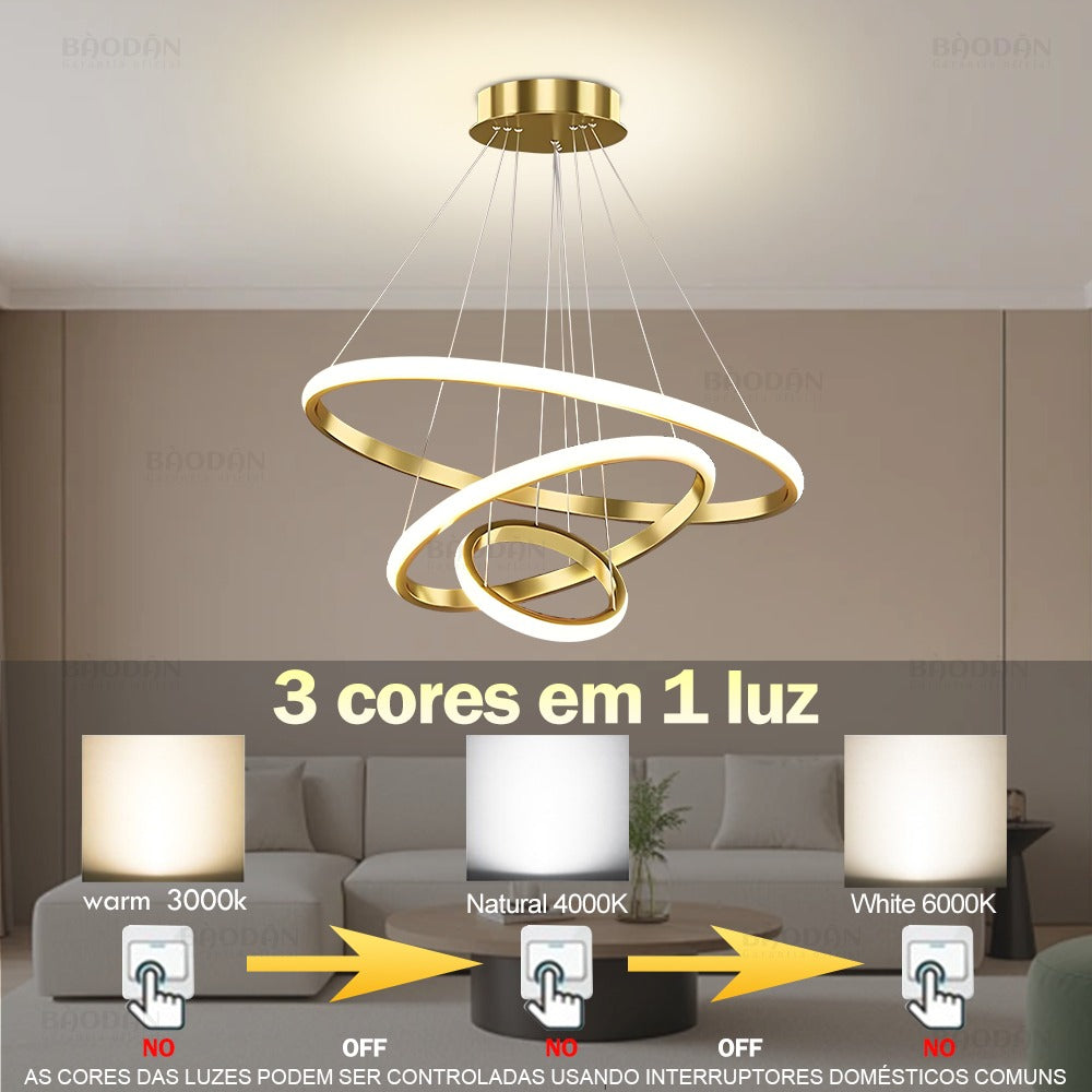 Lustre Pendente LED Nórdico