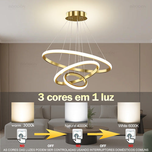 Lustre Pendente LED Nórdico