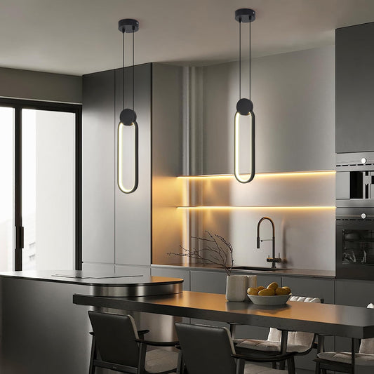 Luminária Pendente LED Oval com Iluminação 3 em 1 – 16W