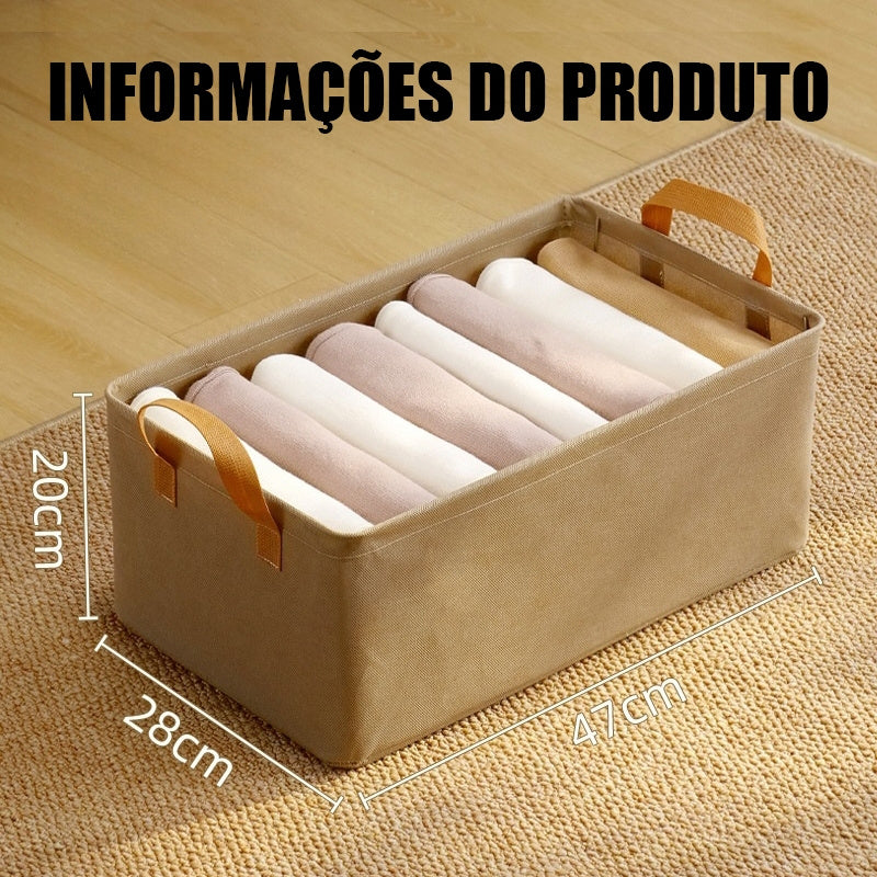 Cesto Organizador Dobrável em Tecido