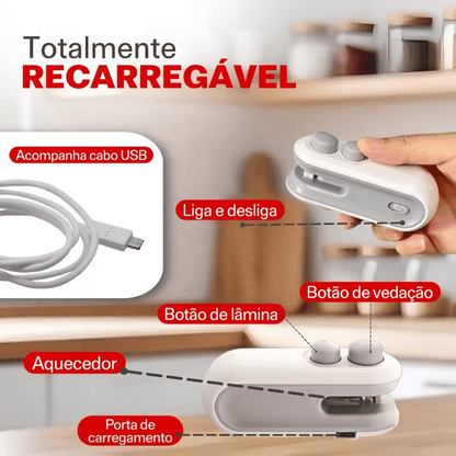 Selador de Sacos Portátil USB