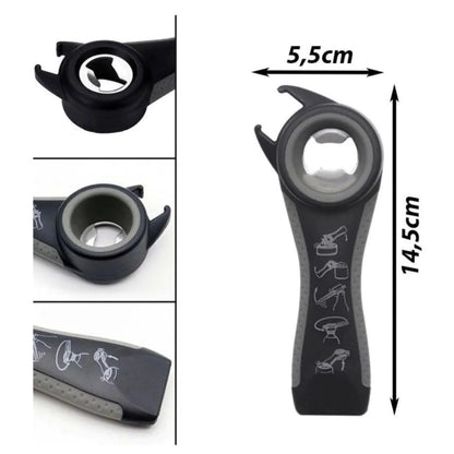 Abridor de Latas e Tampas 5 em 1