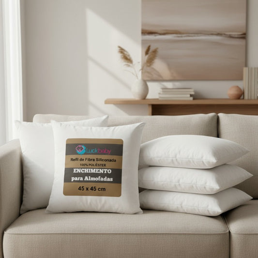 Almofada com Flocos de Espuma para Decoração