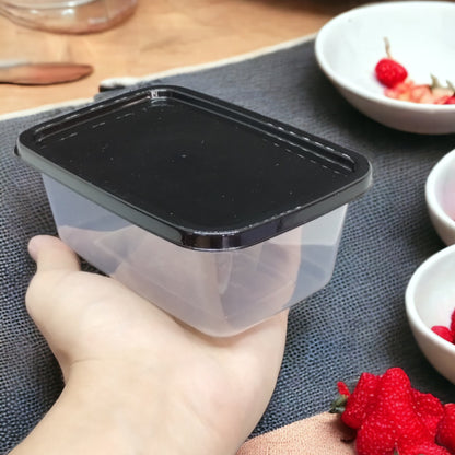 Kit com 10 Potes Reutilizáveis 500 ml Transparentes