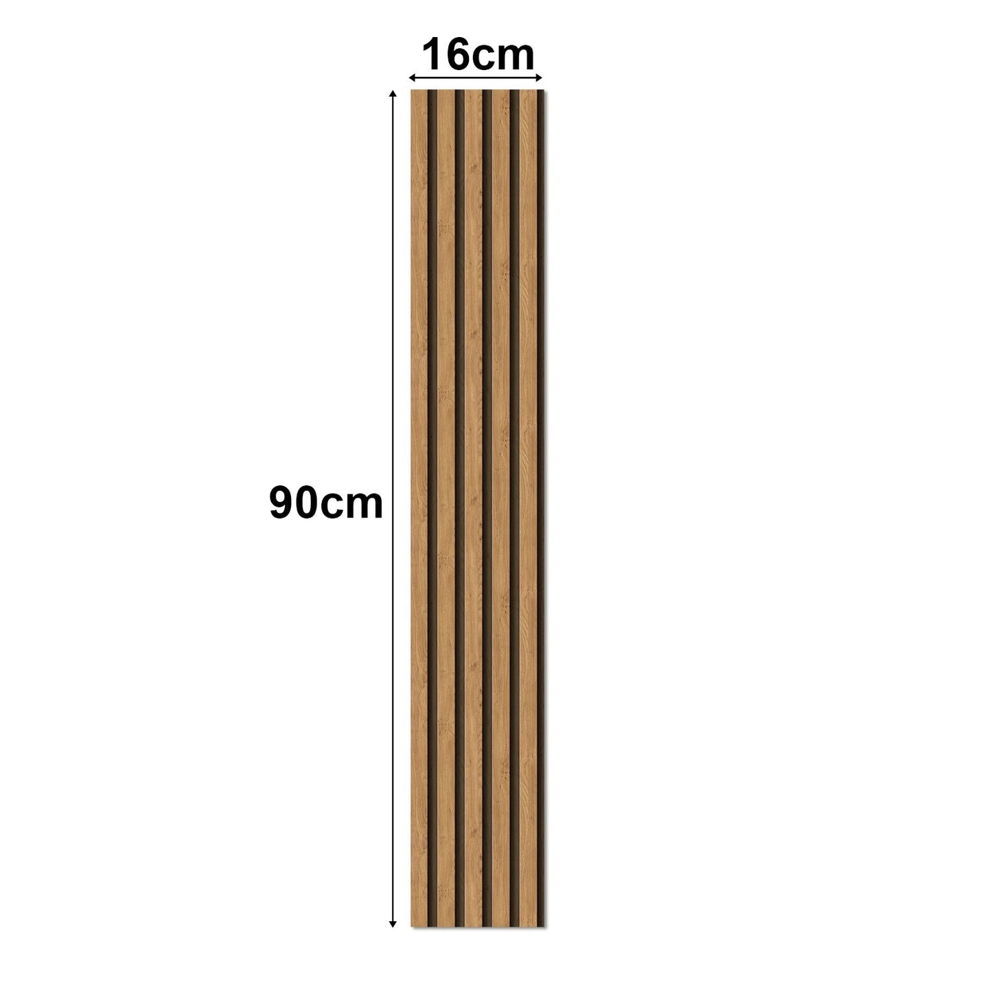 Kit com 10 Painéis Autoadesivos de Madeira Frisada