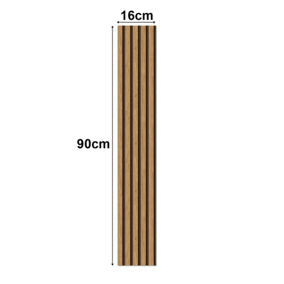 Kit com 10 Painéis Autoadesivos de Madeira Frisada