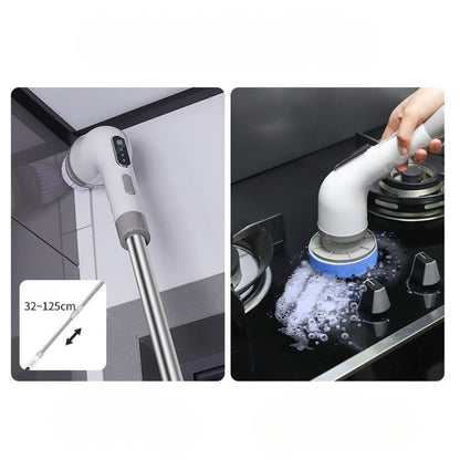 Escova Elétrica Giratória Recarregável 9 em 1 com Cabo Extensor