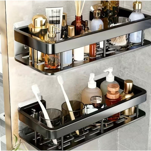 Kit com 2 Porta-Shampoos Premium sem Furação para Banheiro