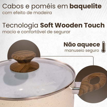 Jogo de Panelas Cerâmicas Antiaderentes Legacy