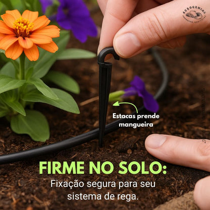 Kit Completo de Irrigação Automática para 35 Vasos com Gotejadores