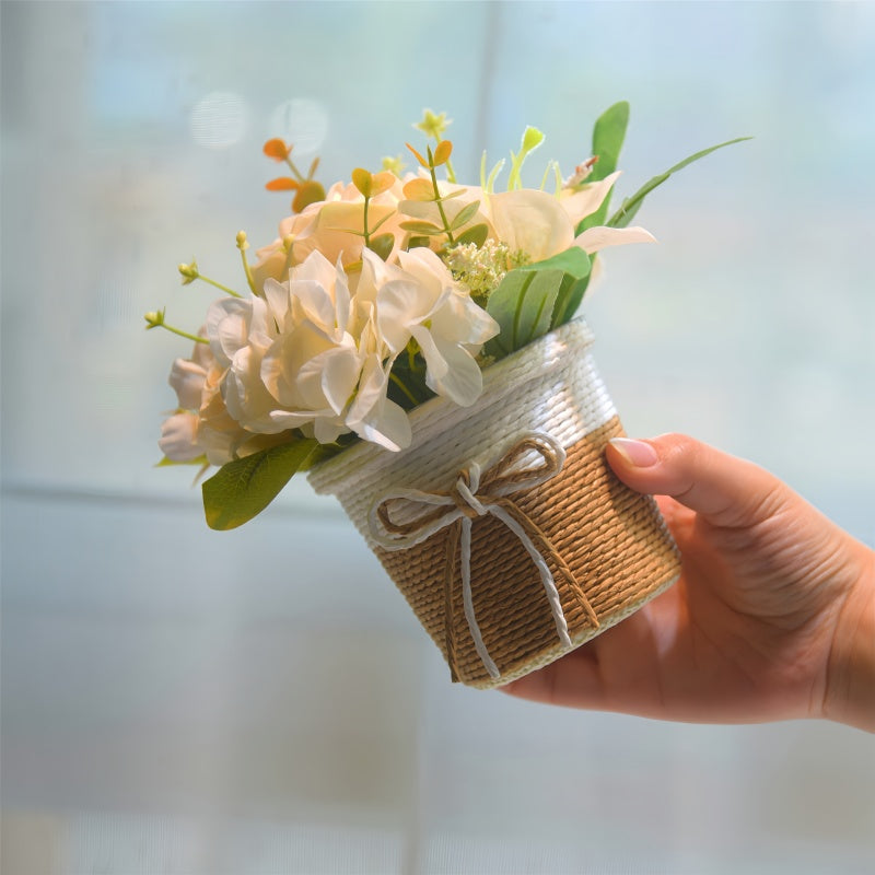 Kit de Vasos Decorativos de Mesa Mini para Plantas Naturais ou Artificiais