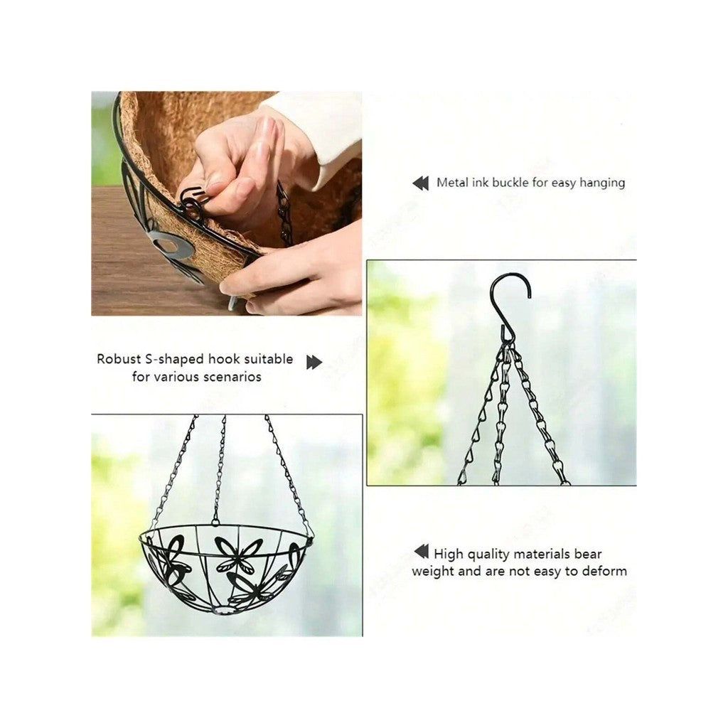 Conjunto de Correntes para Vaso Suspenso com Ganchos Duplos