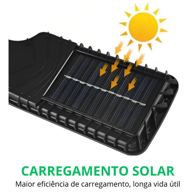 Luminária Solar de Parede 108 LEDs com Sensor de Presença